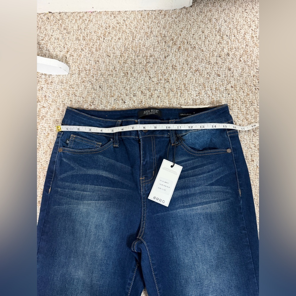 Judy Blue Dark Indigo crop fit flare style Jeans size 30 new with tag - Picture 8 of 10